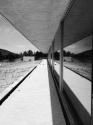 Detalle de arquitectura en blanco y negro